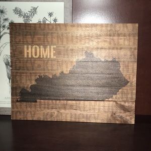 Kentucky home wooden sign